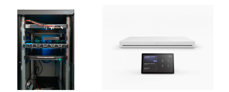 Pexip本体サーバとCisco Room Kit EQの画像